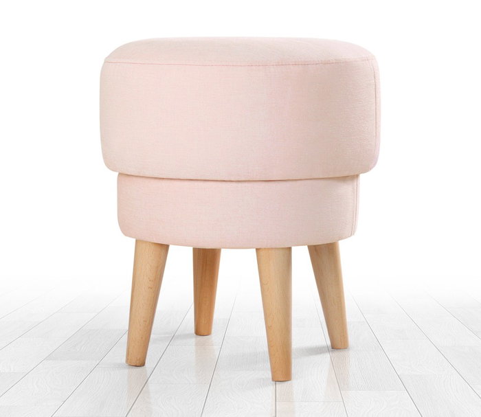 Atelier Del Sofa Puf de Lino Rosa Atelier Del Sofa Puf de Lino Rosa